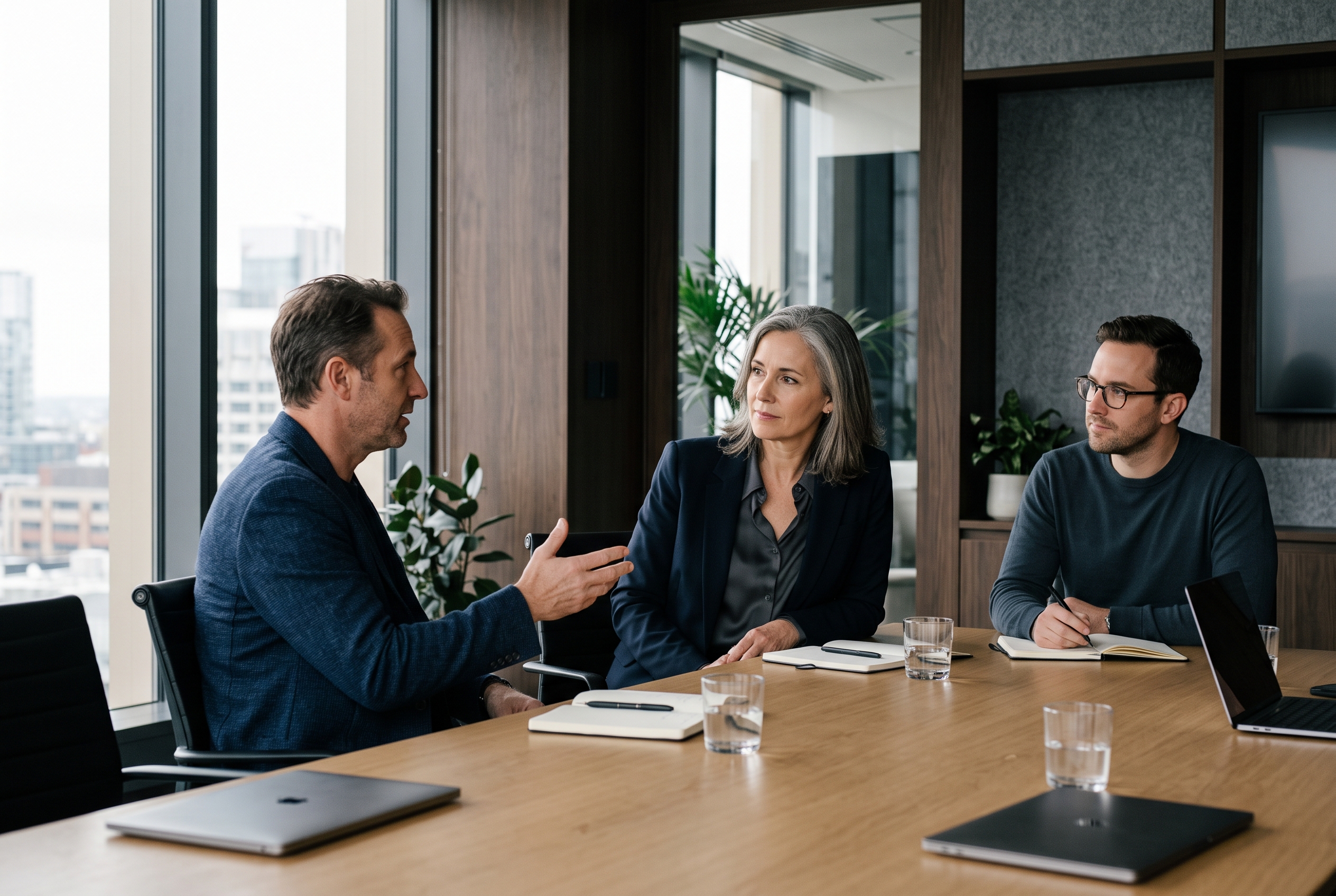 Human-led B2B go-to-market strategy focused on executive relationships and pipeline growth